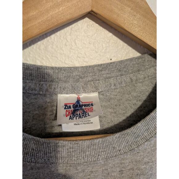 New Mexico lobos air force falcons football cropped top gray tee shirt size L - Picture 5 of 6